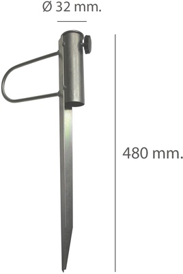Pincho sombrilla metalico 41 cm
